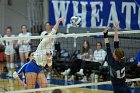 VB vs MHC  Wheaton Women's Volleyball vs Mount Holyoke College. - Photo by Keith Nordstrom : Wheaton, Volleyball, VB